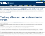 The Story of Contract Law: Implementing the Bargain