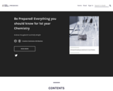 Be Prepared! Everything you should know for 1st year Chemistry