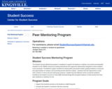 Student Success Peer Mentoring