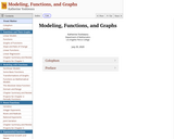 Modeling, Functions, and Graphs: Algebra for College Students