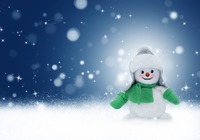 winter cute snowman