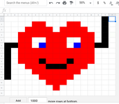 Student Completed Pixel Art - Screenshot