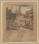 Boston Massacre painting by P Revere