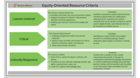 Equity-Oriented Resource Criteria