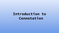 Introduction to Connotation