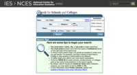 NCES: Search for Schools and Colleges