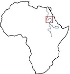Nubia on Africa map