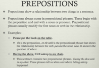 Preposition definition