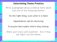 Slide 6 Writing Prompt for Theme