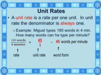 Unit rates def