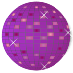Image disco-glitter-ball-purple