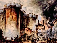 Prise de la Bastille , by Jean-Pierre Houel