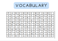 vocabulary sheet
