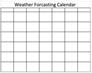 Blank form to make a calendar