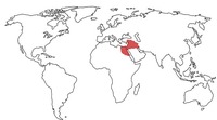 Neo-Assyrian Empire on World Map