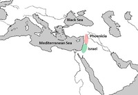 Phoenicia & Israel on Mediterranean Map