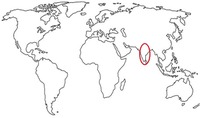 India circled on World Map