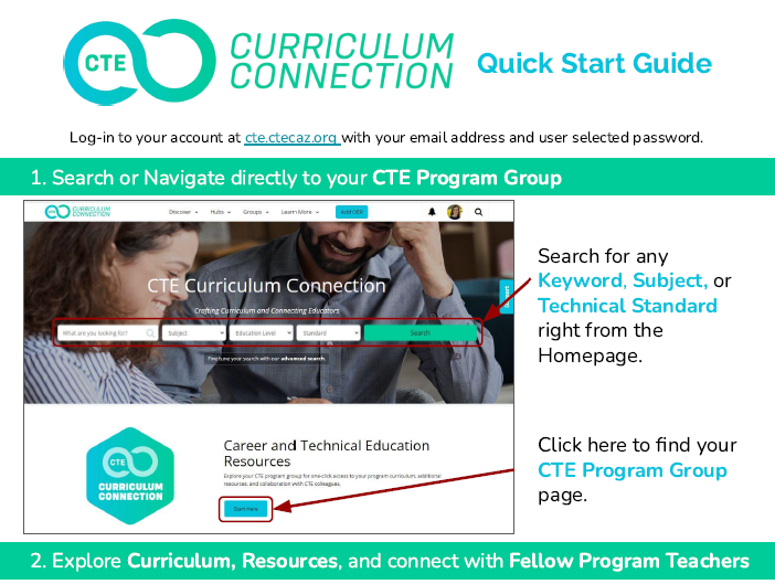 CTE Curriculum Connection Quick Start Guide