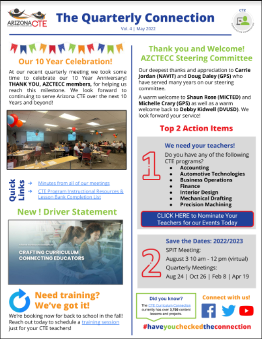 May 2022 Quarterly Newsletter