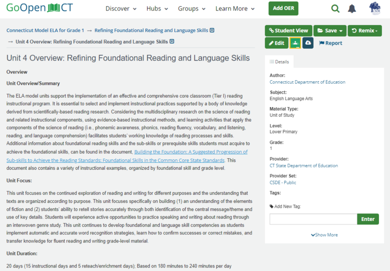 Unit 4 Overview: Refining Foundational Reading and Language Skills