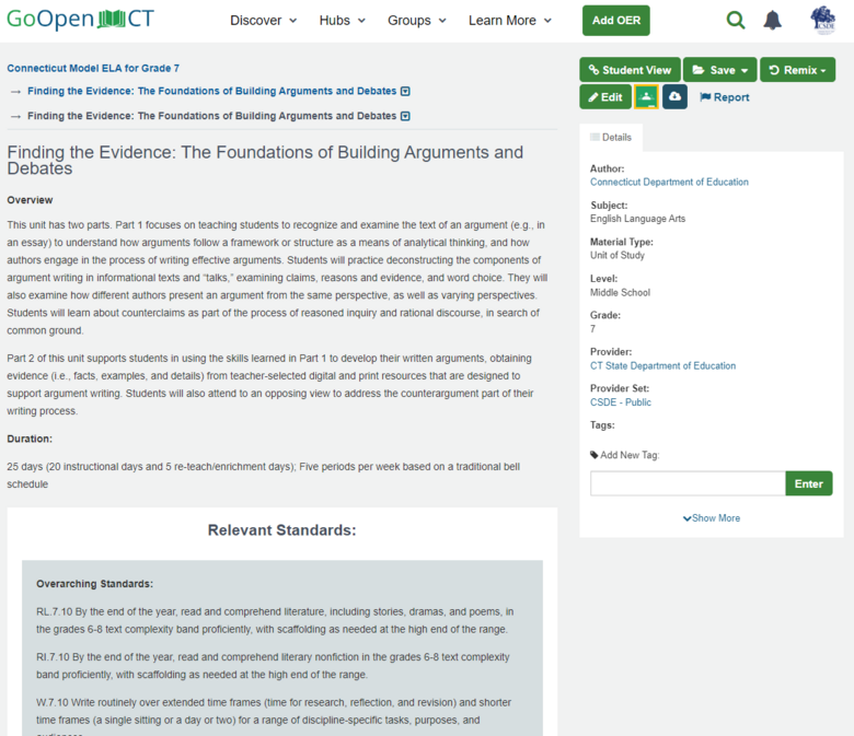Unit 4 Overview: Finding the Evidence: The Foundations of Building Arguments and Debates