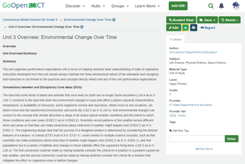 Unit 3 Overview: Environmental Change Over Time