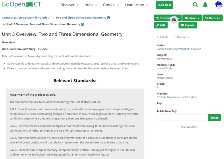 Unit 3 Overview: Two and Three Dimensional Geometry