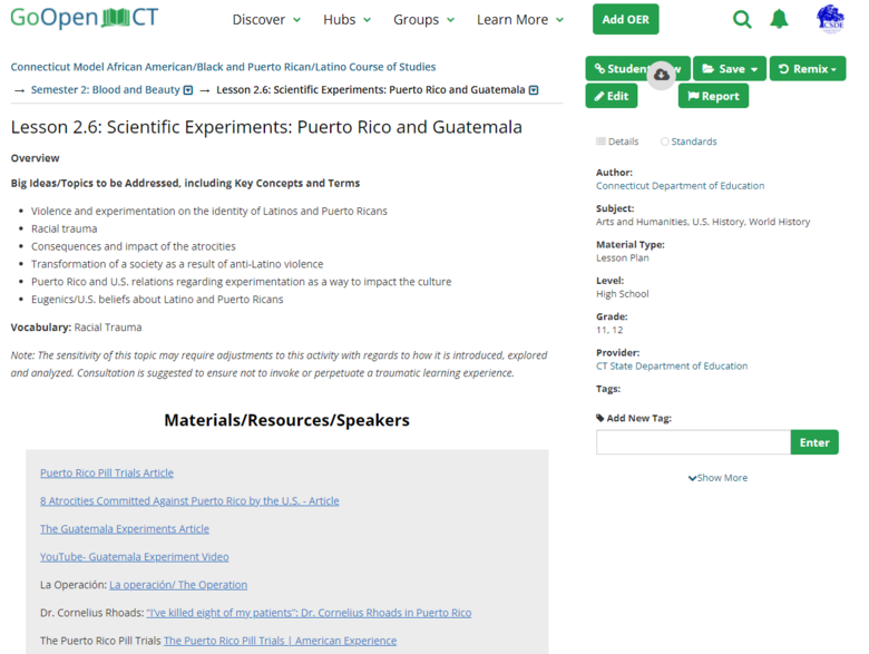 Lesson 2.6: Scientific Experiments: Puerto Rico and Guatemala