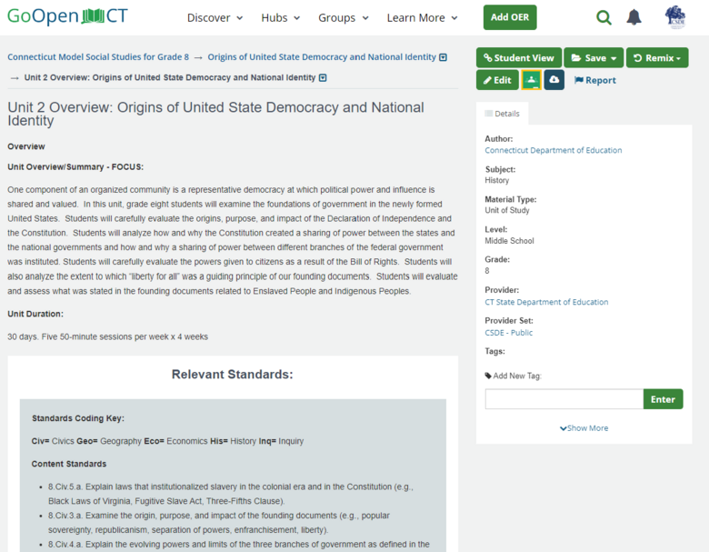 Unit 2 Overview: Origins of United State Democracy and National Identity