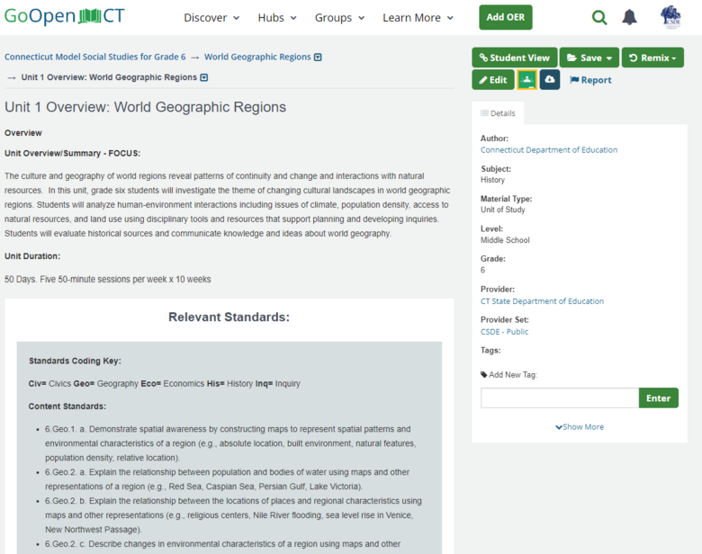 Unit 1 Overview: World Geographic Regions