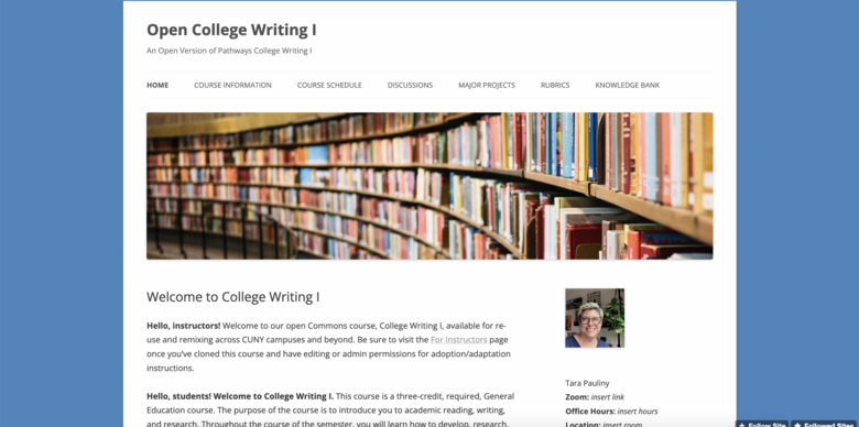 Open College Writing I (Full Course)