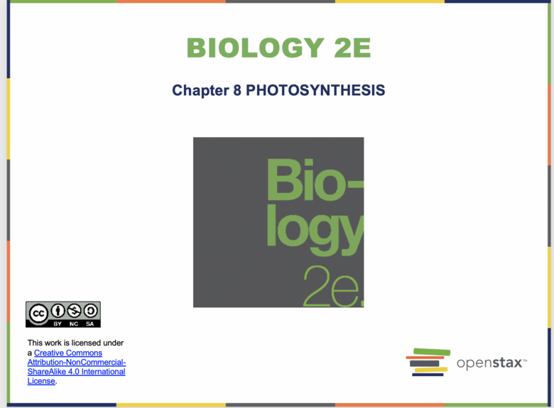 Photosynthesis Introduction Resources
