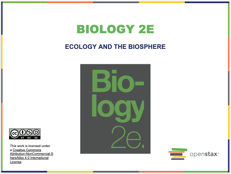 Ecology and the Biosphere Resources