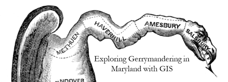 Exploring Gerrymandering in Maryland with GIS