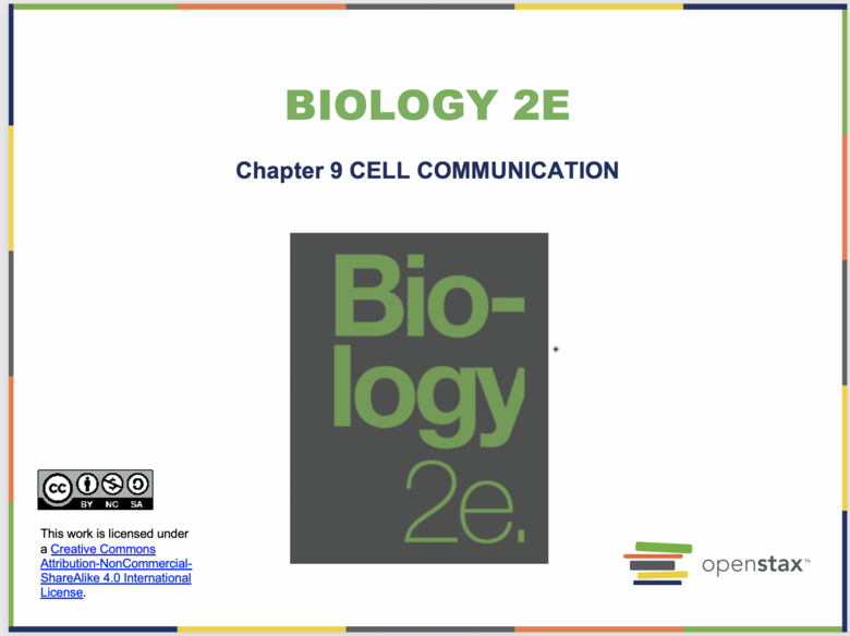 Cell Communication Introduction Resources