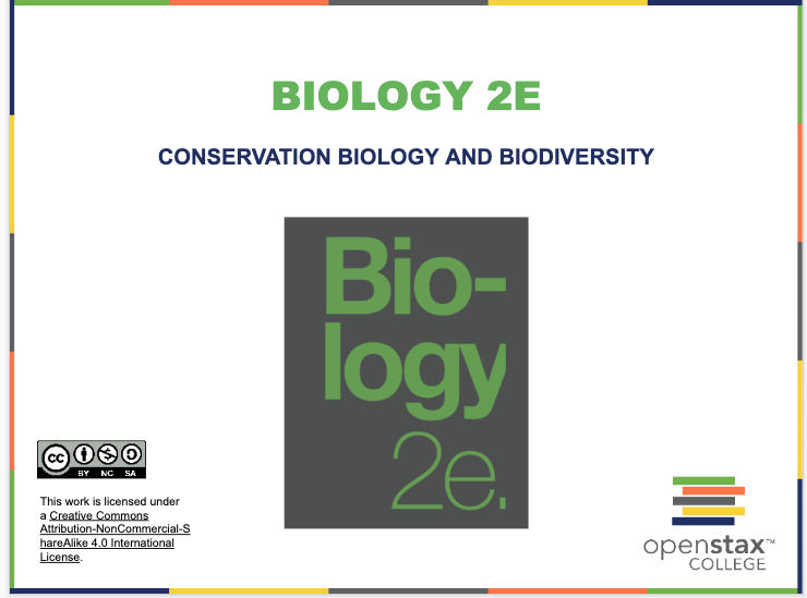 Conservation Biology and Biodiversity Resources