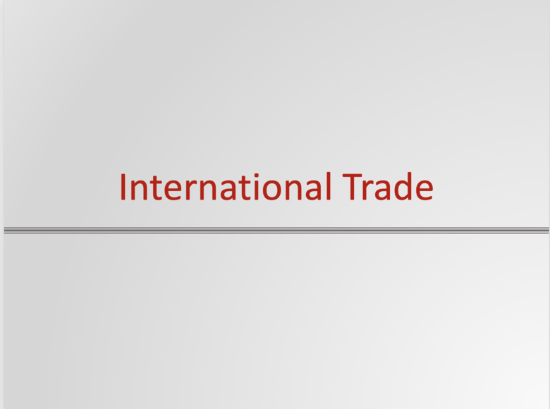 International Trade Resources