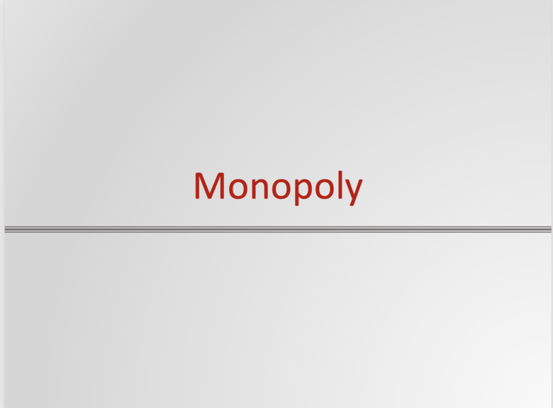 Monopoly Resources