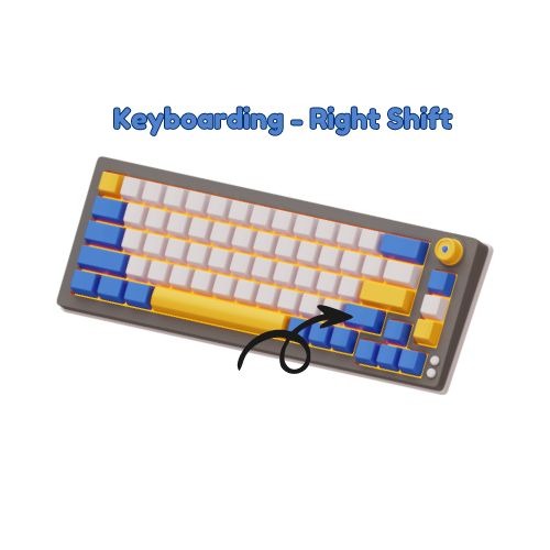 Keyboarding - Teach Right Shift Lesson Plan