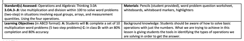 Multiplication and Division within 100