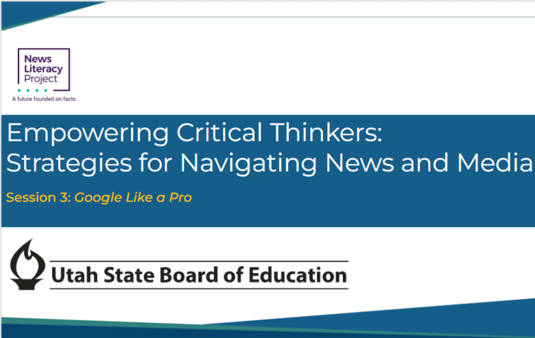 Session 3 - Empowering Critical Thinkers: Strategies for Navigating News and Media