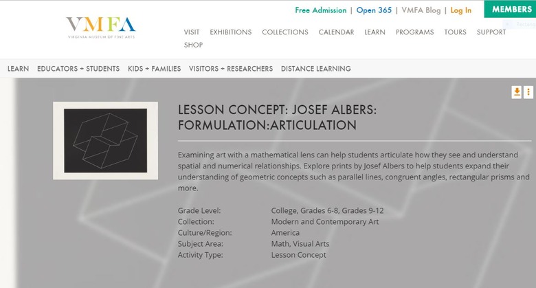 Artistry and Geometry: Josef Albers