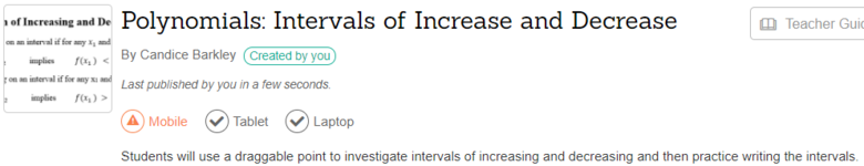 Polynomials: Intervals of Increase and Decrease