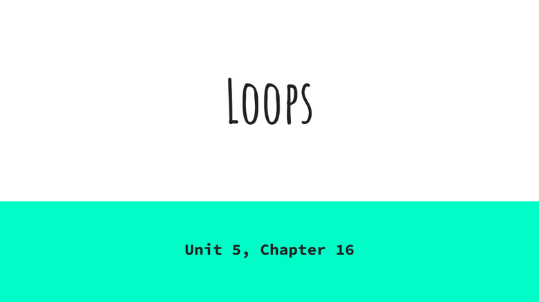 Loops Google Slides