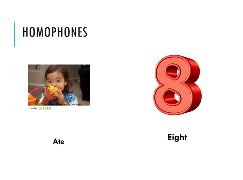 Homophones