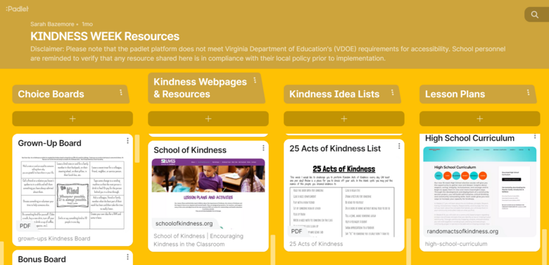 Kindness Week Resources