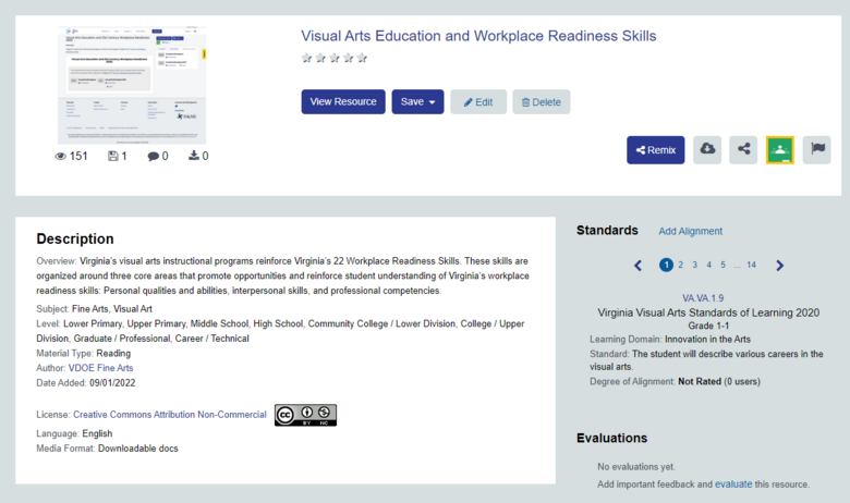 Visual Arts Education and Workplace Readiness Skills