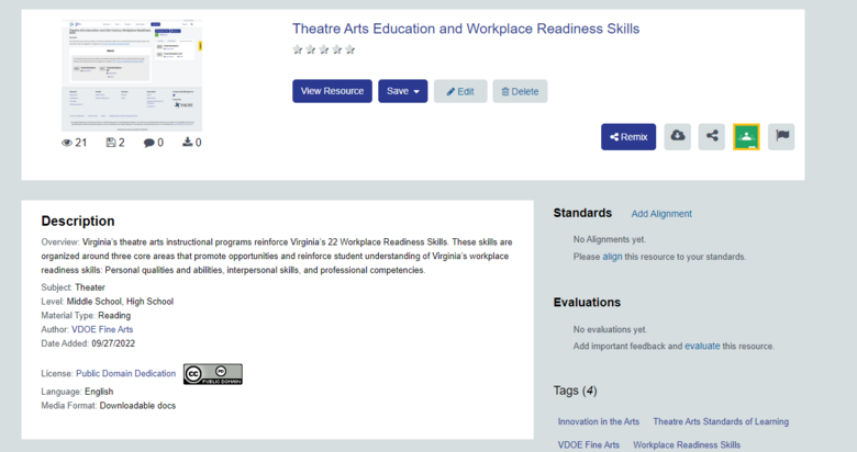 Theatre Arts Education and Workplace Readiness Skills