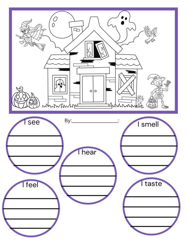 Sensory Detail Haunted House Organizer