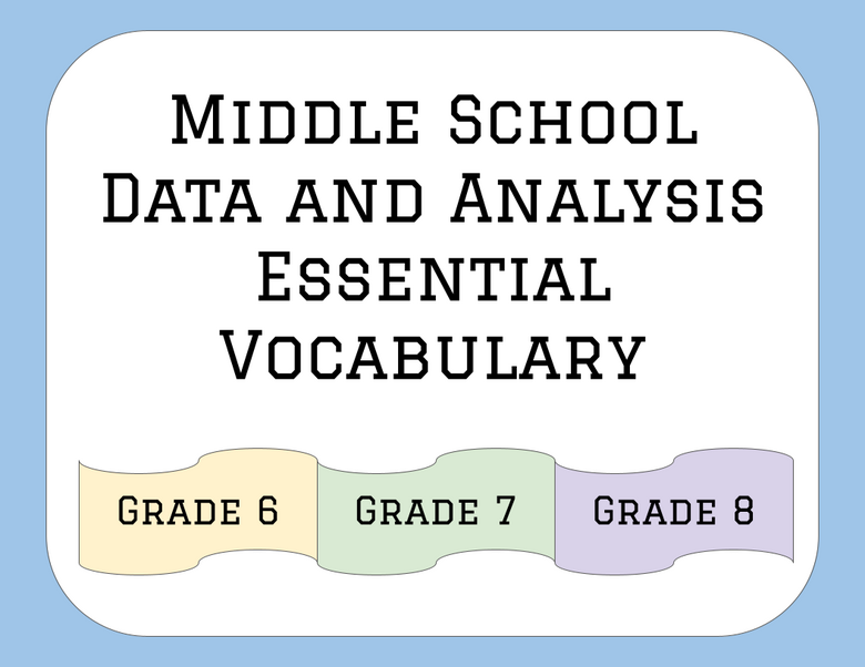 Data & Analysis MS Vocab Review - Grade 6